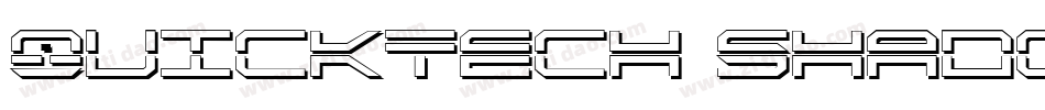 QuickTech Shadow字体转换